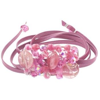 Rachel Abroms - Mosaic Jeweled Hair Wrap - Pink (1)