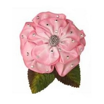 Tarina Tarantino - Fiore - Preziosa - Swarovski Crystal Satin Flower Anywhere Hair Clip - Candyfloss