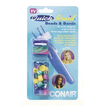 Conair - Quick Braid - Beads & Bands Styling Kit