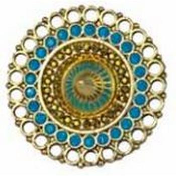 Tarina Tarantino - Topkapi - Moorish Mirage - Spiked Swarovski Crystal Filigree Ring - Oasis