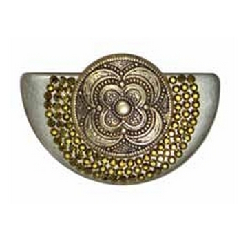 Tarina Tarantino - Topkapi - Sofia Ring - Antique Cabochon and Swarovski Crystal Crescent Ring