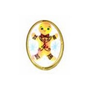 Tarina Tarantino - Santa Claus - Merry Little Christmas - Gingerbread Man Mod Ring