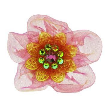 Tarina Tarantino - Electric Butterfly Organza Flower Ring - Rose