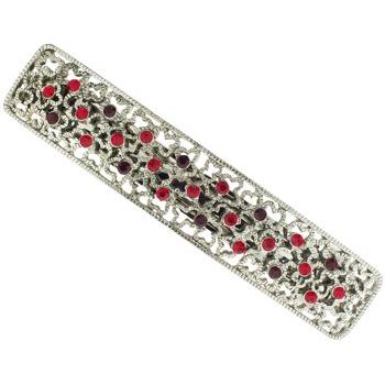 Karen Marie - Jigsaw Crystal Barrette - Ruby (1)