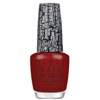 O.P.I. - Nail Lacquer - Red Shatter - Shatter Collection .5 fl oz (15ml)