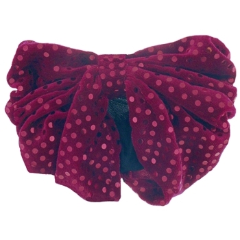 Karen Marie - Snood Collection - Large Velvet Snood with Sequins - Ruby Red