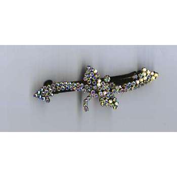 Rhinestone Crystal Dragonfly Barrette