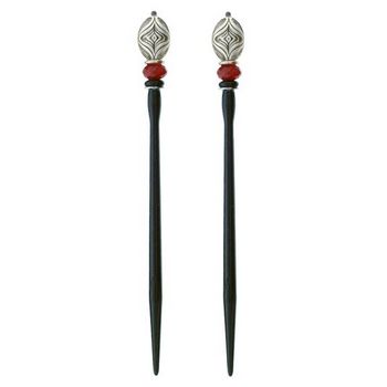 Mei Fa - Hairstyx - Ribbons - Long Hairsticks - (Set of 2)
