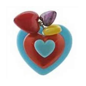 Tarina Tarantino - Kaleidoscope Hearts - Ring Me! - Heart Ring with Heart Charms - Tutti Frutti