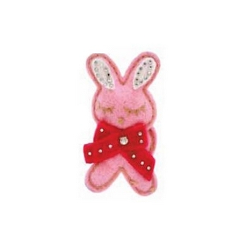 Tarina Tarantino - Kyoto Carnival - Ring Toss - Swarovski Crystal and Felt Bunny Ring - Pink