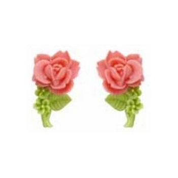 Tarina Tarantino - Fiore - Rosalina - Blooming Rose Post Earrings