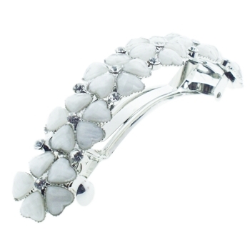 Medusa's Heirlooms - Moonstone Flower Automatics - White & Silver (1)