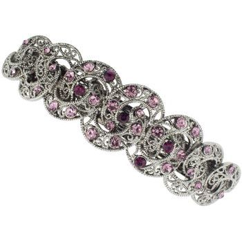 Karen Marie - Marcasite Inspired Barrette - Amethyst