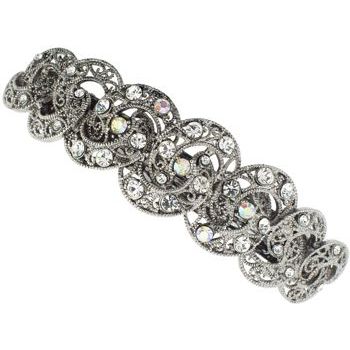 Karen Marie - Marcasite Inspired Barrette - White Crystal