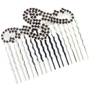 Karen Marie - Crystal Lyric Comb - Ruby (1)