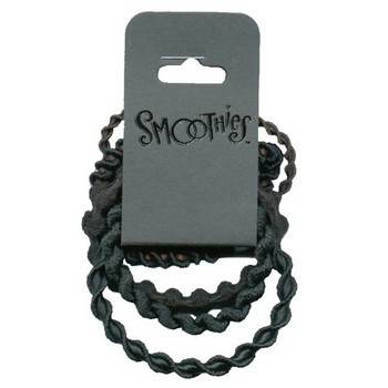 Smoothies - Textured MF Elastics - Assorted Black