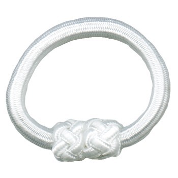 Smoothies - Knotted Elastic - White
