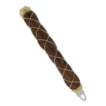 Renee Rivera - Quilted Leather Barrette - Copper (1)