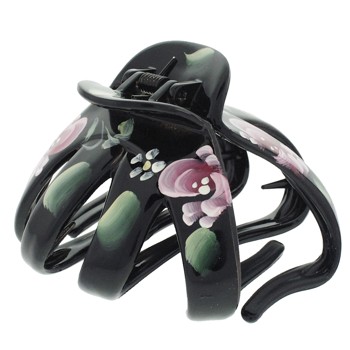 SOHO BEAT - Tea Party Collection - Large Hand Painted Octopus Claw - Black and Pink