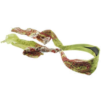 SOHO BEAT - Travelling Gypsy - Boho Scarf Headband - Green Wheatgrass Chic