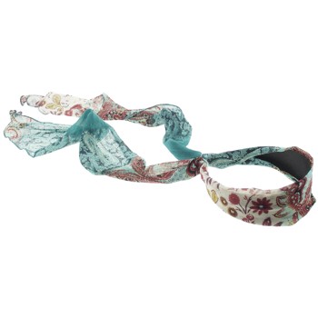 SOHO BEAT - Travelling Gypsy - Boho Scarf Headband - Ocean Blue Poppy