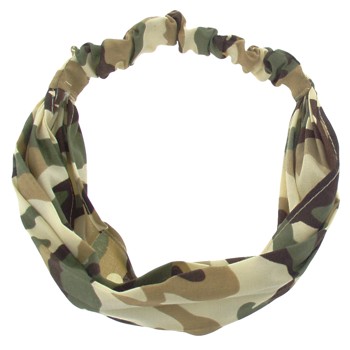 SOHO BEAT - Camo Chic - Bandeau Stretch Headbands - Desert Tan