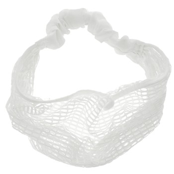 SOHO BEAT - Mysterious Mermaid - Oval Mesh Bandeau Stretch Headband - White SeaFoam