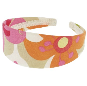 SOHO BEAT - Hawaiian Punch - Fabric Headband - Orange Hibiscus