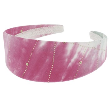 SOHO BEAT - Woodstock Love - Tie Dye Fabric Headband - Peaceful Pink