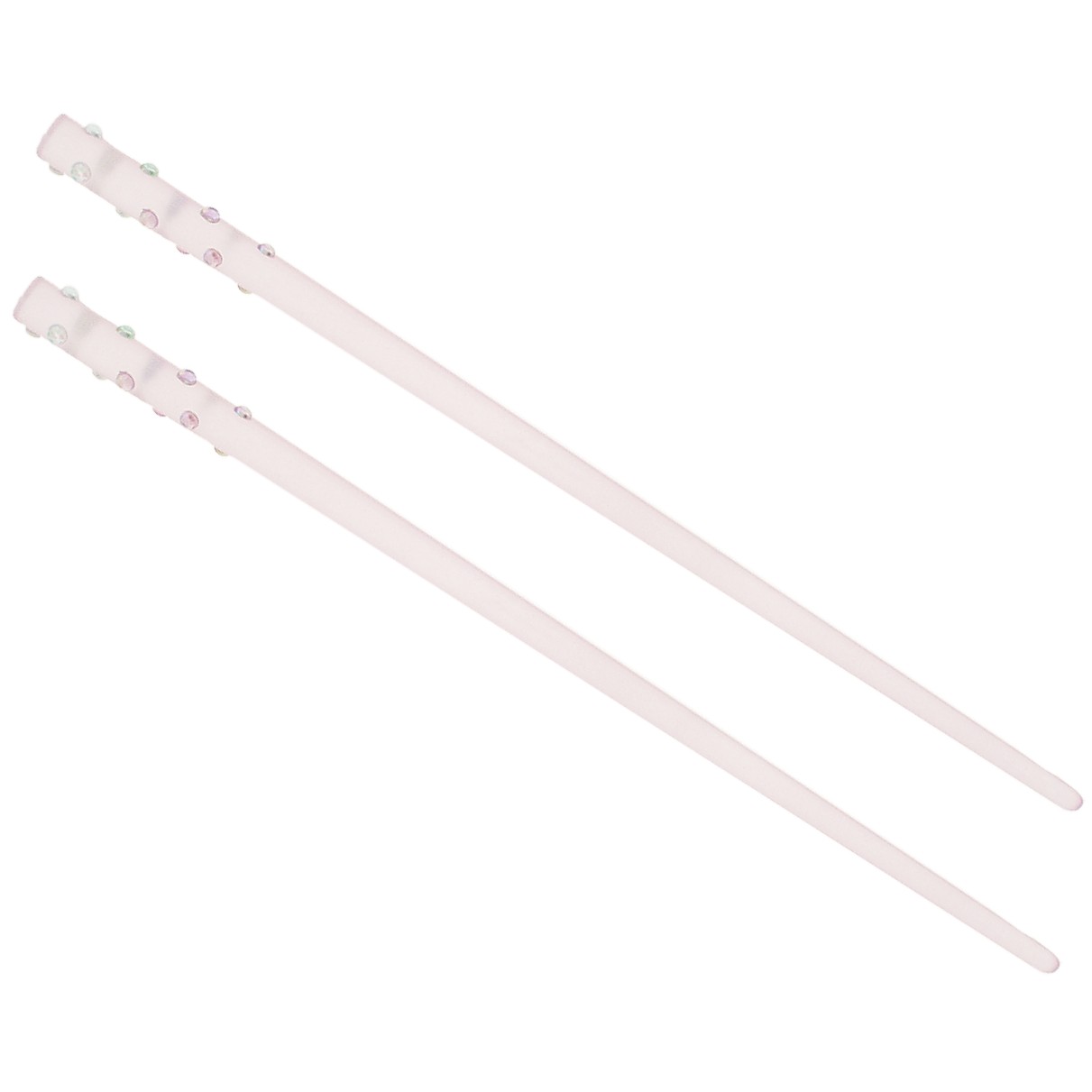 SOHO BEAT - Crystal Avenue - Crystal Hairsticks (Set of 2) Cotton Candy Pink