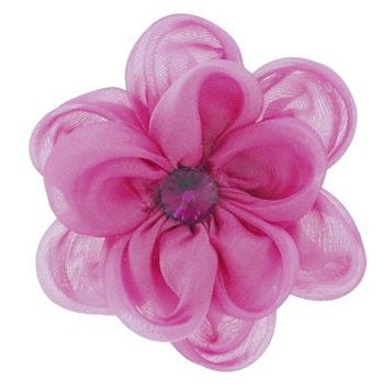 SOHO BEAT - Tea Party Collection - Petite Satin Rose Clip & Brooch - Pink