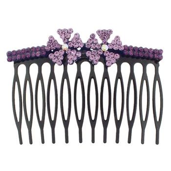 SOHO BEAT - Crystal Avenue - Crystal Double Pinwheel Comb - Lilac