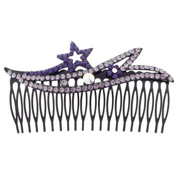 SOHO BEAT - Crystal Avenue - Shooting Star Comb - Violet