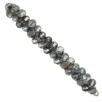 Renee Rivera - Straight Crystal Barrette - Smoke (1)