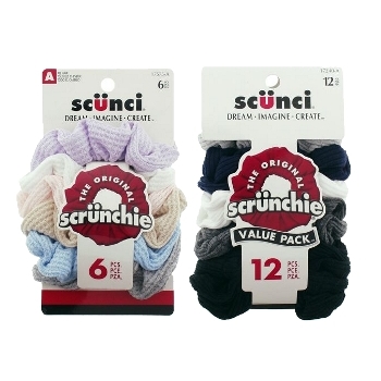 Scunci - Scrunchies - 18 Pk - Assorted Light Colors & Neutrals