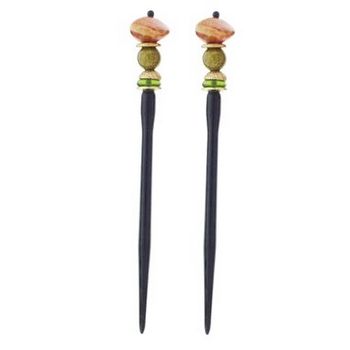 Mei Fa - Hairstyx - Shape - Short Hairsticks - (Set of 2)