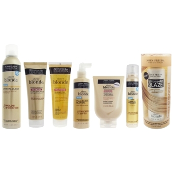 John Frieda - Sheer Blonde - Blonde Bombshell Shine Package Plus Volume and Body - Honey to Carmel (Set of 7)