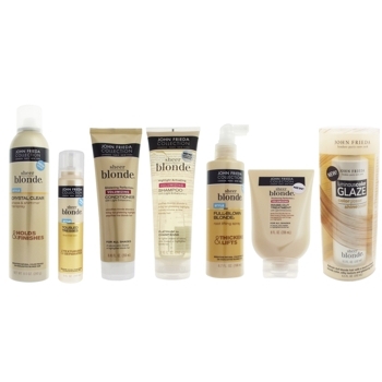 John Frieda - Sheer Blonde - Blonde Bombshell Shine Package Plus Volume and Body - Platinum to Champagne (Set of 7)