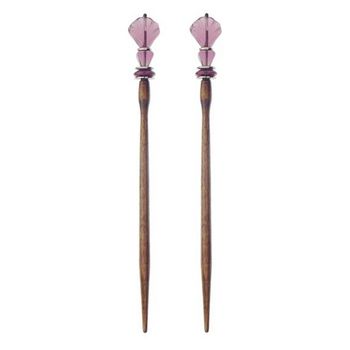 Mei Fa - Hairstyx - Shell - Long Brown Hairsticks - (Set of 2)