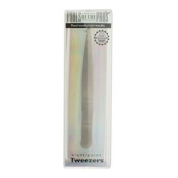 HairBoutique Beauty Bargains - Tools Of The Pros - Slant/Point Tweezers