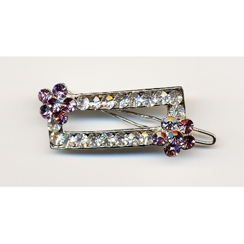 Brilliant White Buckle w/ Amethyst