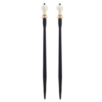 Mei Fa - Hairstyx - Snow - Long Hairsticks - (Set of 2)