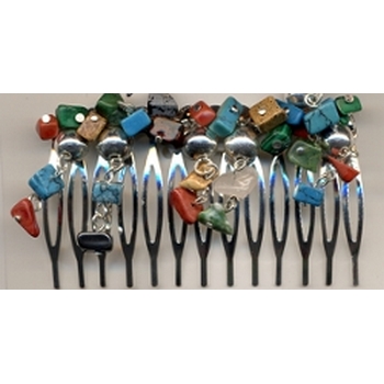 Southwestern Hair Comb - Silver Colored