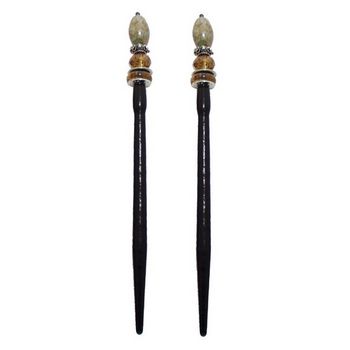 Mei Fa - Hairstyx - Speckle - Short Hairsticks - (Set of 2)
