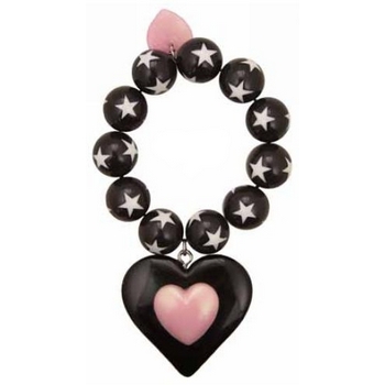 Tarina Tarantino - Kaleidoscope Hearts - Crazy Love - Star and Heart Stretch Bracelet - Bubblegum