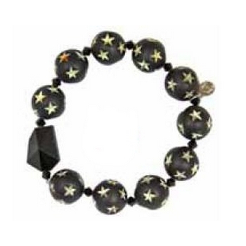 Tarina Tarantino - Gotham City / Dolce Gabbana - Star Bead and Swarovski Crystal Stretch Bracelet