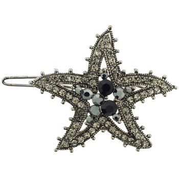 Karen Marie - Starfish Crystal Barrette - Smoke (1)