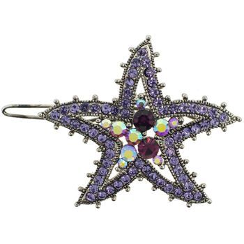 Karen Marie - Starfish Crystal Barrette - Lilac (1)