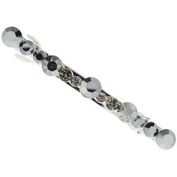 Karen Marie - Skinny Large Crystal Barrette - Smoke (1)