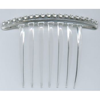 HB HairJewels - Crystal French Twist Comb - String of Crystals